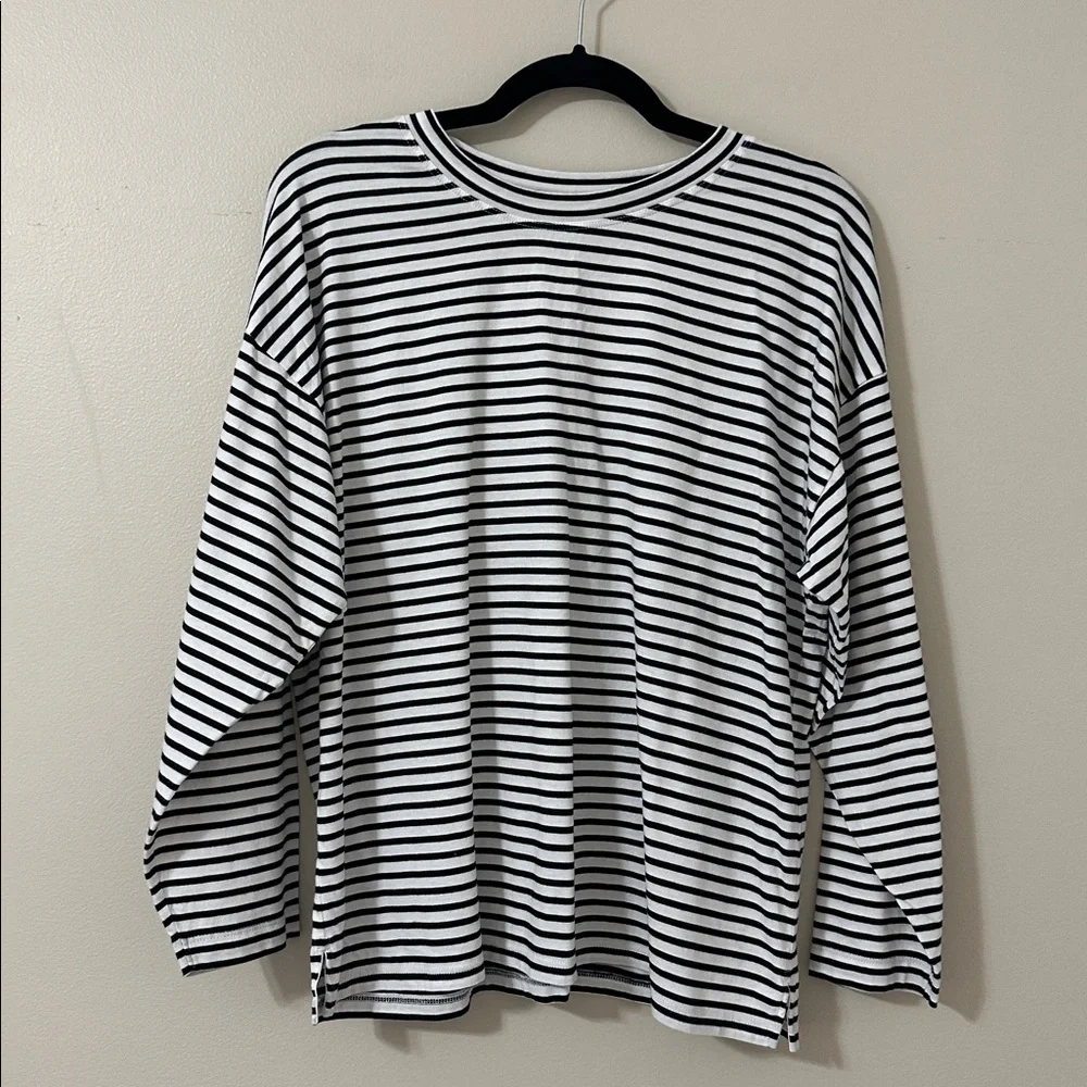 AYR The French Fry Long Sleeve Tee Black & White Piano Stripe Size XL - Picture 4 of 11
